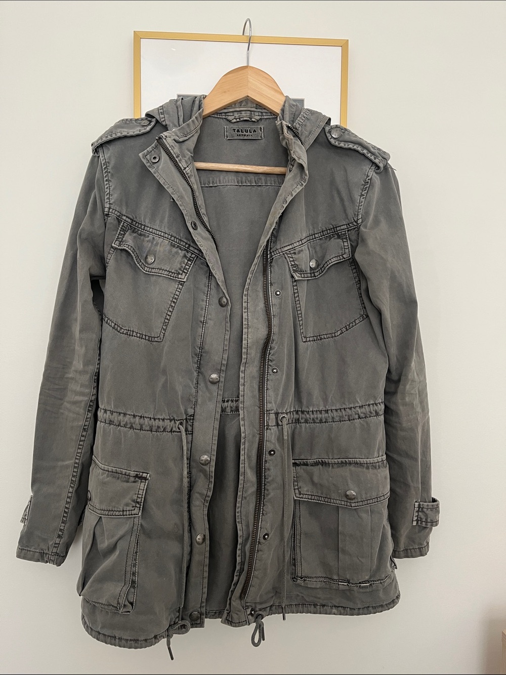 Grey Talula Jacket with Hood